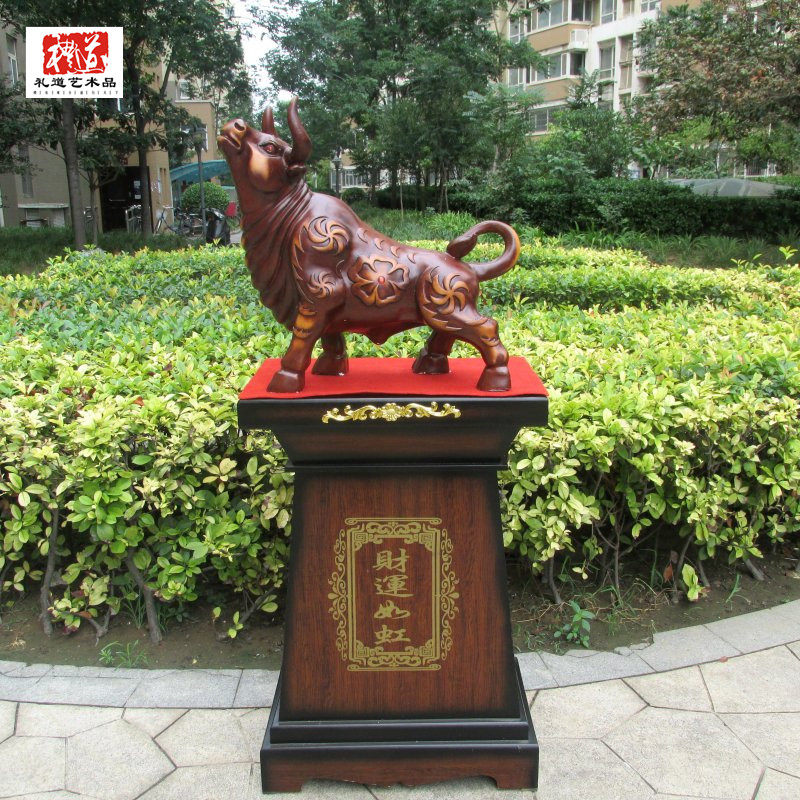 鄭州哪里賣開業(yè)喬遷樹脂牛落地擺件牛氣沖天財勢如牛